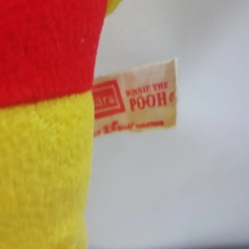 Vintage 1980s Sears Winnie the Pooh Plush 12in Walt Disney Bear Toy
